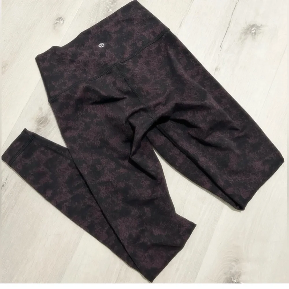 lululemon athletica Dark Plum Printed Leggings 4